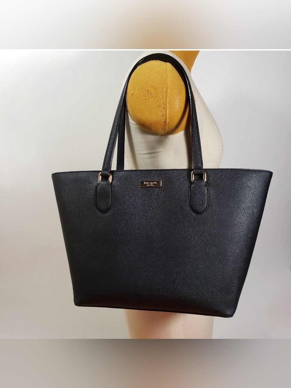 Kate Spade Laurel Way Dally Tote | Black with Gold Accents